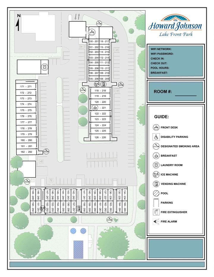 Hotel Site and Room Map